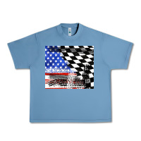 Pebble Blue racing checkered flag tumbler tbs Urban Heavy Tee - TumblerDesignByShophia