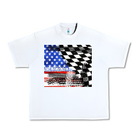 White racing checkered flag tumbler tbs Urban Heavy Tee - TumblerDesignByShophia