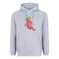 Heather Grey drowsy doll Heavyweight Hoodie - lanVoArt
