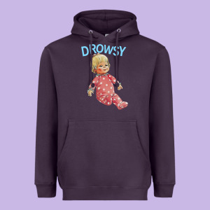 Drowsy Doll Heavyweight Hoodie Designed By Lanvoart