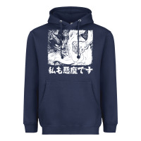 Navy i'm a devilman Heavyweight Hoodie - lanVoArt