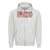 Dove Grey joshua strong Zipper Hoodie - CowhideDigitalArt