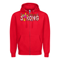 Red joshua strong Zipper Hoodie - CowhideDigitalArt