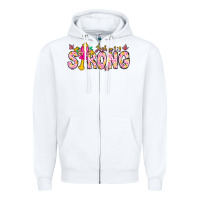 White joshua strong Zipper Hoodie - CowhideDigitalArt