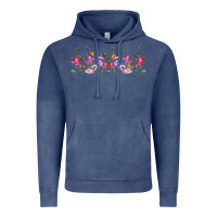 Vintage Denim wild flowers Vintage Hoodie - TumblerDesignByShophia