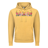 Vintage Mustard wild flowers Vintage Hoodie - TumblerDesignByShophia