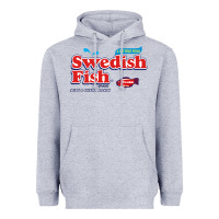 Heather Grey swedish fish Heavyweight Hoodie - lanVoArt