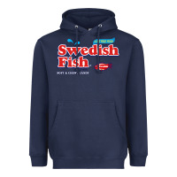 Navy swedish fish Heavyweight Hoodie - lanVoArt