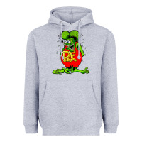 Heather Grey ratfink Heavyweight Hoodie - lanVoArt