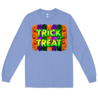 Colony Blue trick or treat brushstroke Long Sleeve Tee - Jasminsmagicworld
