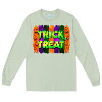 Matcha trick or treat brushstroke Long Sleeve Tee - Jasminsmagicworld