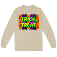 Mushroom trick or treat brushstroke Long Sleeve Tee - Jasminsmagicworld