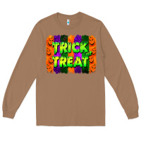 Toasted Coconut trick or treat brushstroke Long Sleeve Tee - Jasminsmagicworld