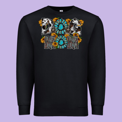 Dog Mom Premium Sweatshirt Designed By Racoondesign
