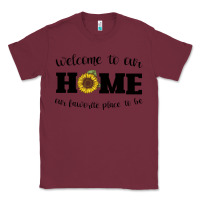 Burgundy welcome to our Home Sunflower Classic Tee - Bettercallsaul