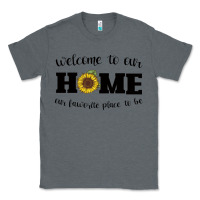 Charcoal Heather welcome to our Home Sunflower Classic Tee - Bettercallsaul