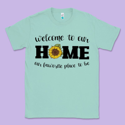 Welcome To Our Home Sunflower Classic Tee Designed By Bettercallsaul