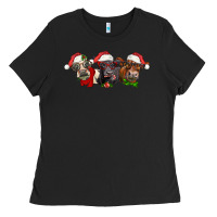 Black christmas heifers Ladies Tee - LillyAllenDesigns