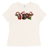 Bone christmas heifers Ladies Tee - LillyAllenDesigns