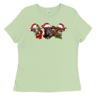 Matcha christmas heifers Ladies Tee - LillyAllenDesigns