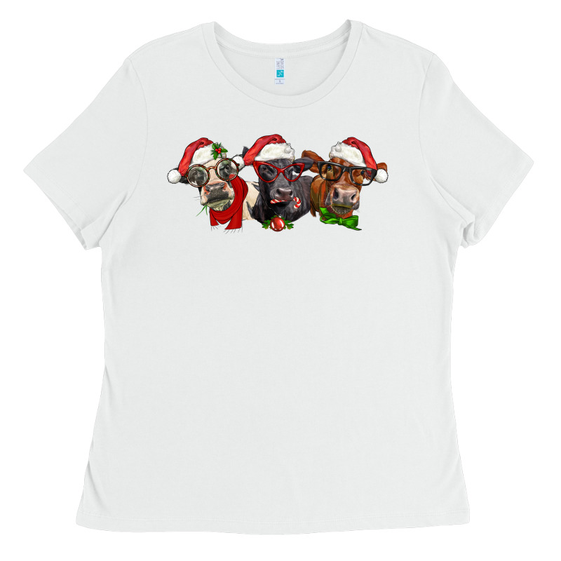 Christmas Heifers Ladies Tee by LillyAllenDesigns | Teevron