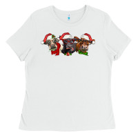 White christmas heifers Ladies Tee - LillyAllenDesigns
