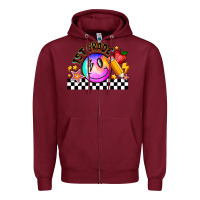 Burgundy 1St Grade Zipper Hoodie - CowhideDigitalArt