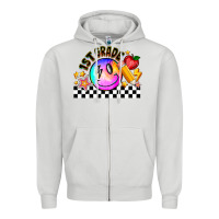 Dove Grey 1St Grade Zipper Hoodie - CowhideDigitalArt