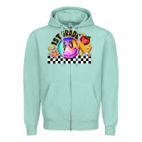 Seafoam 1St Grade Zipper Hoodie - CowhideDigitalArt