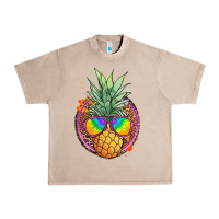 French Oak pineapple and glasses Urban Heavy Tee - JahusDesignShop