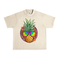 Sandshell pineapple and glasses Urban Heavy Tee - JahusDesignShop
