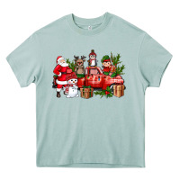 Arona Santa Snowman Reindeer Penguin Elf Christmas Truck Heavy Core Tee - BundleAndBundleShop