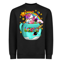 Black LGBTQ Unicorn And Narwhal Mug Heavyweight Sweatshirt - BundleAndBundleShop