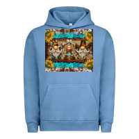 Pigment Pebble Blue western gnome tumbler Urban Hoodie - BarkalooDesign