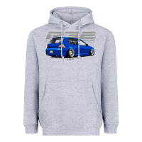 Heather Grey r32 Heavyweight Hoodie - lanVoArt