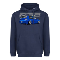 Navy r32 Heavyweight Hoodie - lanVoArt
