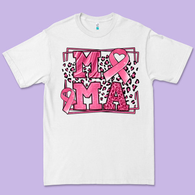 Breast Cancer Awareness Mama Ribbon Premium Tee Designed By Lillyallendesigns