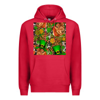 Cardinal st patricks  cow with candy Premium Hoodie - FaDigitalArtStudio
