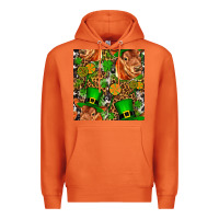 Carrot st patricks  cow with candy Premium Hoodie - FaDigitalArtStudio