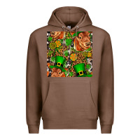 Chestnut st patricks  cow with candy Premium Hoodie - FaDigitalArtStudio