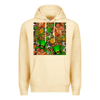 Pina Colada st patricks  cow with candy Premium Hoodie - FaDigitalArtStudio