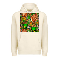 Tofu st patricks  cow with candy Premium Hoodie - FaDigitalArtStudio