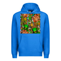 True Royal st patricks  cow with candy Premium Hoodie - FaDigitalArtStudio