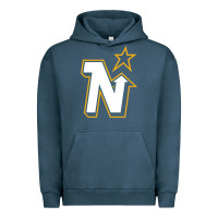 Pigment Midnight Navy vintage minnesota hockey   retro north stars Urban Hoodie - lanVoArt