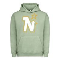 Pigment Oil Green vintage minnesota hockey   retro north stars Urban Hoodie - lanVoArt