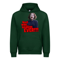 Forest Green nooo wire hangers.. ever!!! vintage mommie dearest quote print Urban Hoodie - lanVoArt
