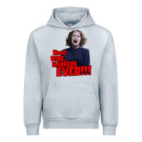 Heather Grey nooo wire hangers.. ever!!! vintage mommie dearest quote print Urban Hoodie - lanVoArt