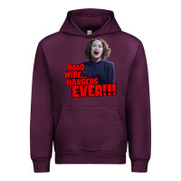 Mauve Wine nooo wire hangers.. ever!!! vintage mommie dearest quote print Urban Hoodie - lanVoArt