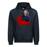 Navy nooo wire hangers.. ever!!! vintage mommie dearest quote print Urban Hoodie - lanVoArt
