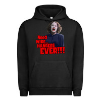 Pigment Black nooo wire hangers.. ever!!! vintage mommie dearest quote print Urban Hoodie - lanVoArt